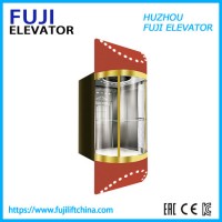 FUJI Sightseeing Elevator Glass Door Small Machine Room