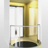 FUJI Elevator 450kg-1600kg Mr Round Sightseeing Panoramic Glass Elevator Lift