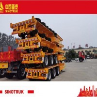 Made-in-China Sino Semi-Trailer 3 Axle Flated Transportation Factory Hot Sale