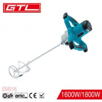 Power Tools 1800W Electric Mixer with Soft Starter for Paint/Glue/Cement (EM016)