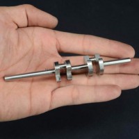 Precision Micro CNC Machining Steel Crankshaft for Two-Cylinder Steam Engine