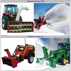 Good Quality Professional Road Cleaning Machine Tractor Front Mounted Snow Blower图1