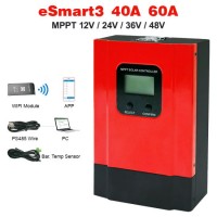 LCD 40A 60A Smart MPPT Solar Charge Controller