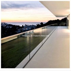 High Durable Outdoor Glass Balustrade / Fence / Railing U Base Channel Frameless Glass Railing图1