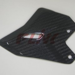 Carbon Fiber Heel Plates for Kawasaki Z650 2017图1