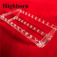 Transparent Slotted Quartz Boat with Grooves for Wafer Diffusion