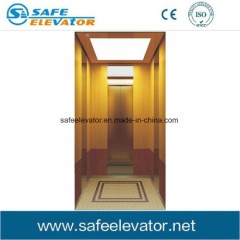 Golden Titanium Mirror Home Villa Passenger Lift图1