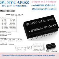 DC Current/Voltage Dual Output Isolated Transmitter Isoem U (A) -P-O-O