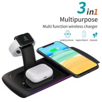 3 in 1 Multi-Function Wireless Charger for Apple Watch/Airpods/Mobile Phone