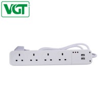 Electrical Power Strip of 4 Outlet with Cable and USB Port