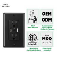 Keygma Electrical Power in Wall USB Outlet Wall Charger Bar