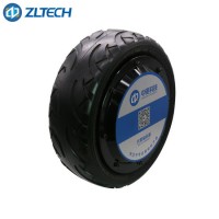 10inch Single Shaft 48V 800W 300kg High Load Electric Wheel Hub Servo Motor with Rubber Tire for Vac