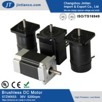 57mm 36V 3phase 4 Poles Brushless DC Gear Motor