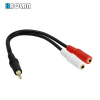 Series Y Stereo Splitter - 1 X 3.5mm Male to 2 X 3.5mm Female - Y Cable Splitter Produces Equal Audi