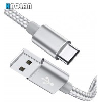 High Quality USB Cable  Nylon Braided Shield  USB Data Cable  USB 2.0 Cable  USB a to C  6FT Phone C