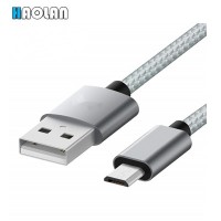 USB a Male to Micro  Nylon Braided+Aluminum Shellquality Original Copper Wire  USB 2.0 Data Cable 1.