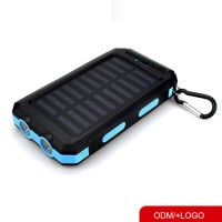 2019 New Product Portable Power Supply Power Bank 10000mAh 20000mAh with Solar Panels