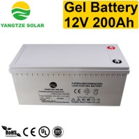 12+ Year Working Life 12V 200ah Deep Cycle Gel Batteries Battery for Solar Telecom UPS Storage