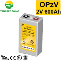 20 Years Working Life Tubular Gel 2V 600ah Opzv Battery with 5 Years Warranty