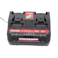 Battery Charger for Milwaukee M18 M14.4-18FC Lithium Battery Dual Ports Fast 6A Charger with 2 USB 2