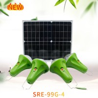 Solar Powered LED Bulbs for Camping and House Solar Lightings with 3W*4PCS Solar Light