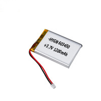 High Quality 603450 Rechargeable Battery 3.7V 1200mAh Lithium Polymer Battery