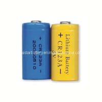 Cylindrical Li-Mno2 CR123A 3V Lithium Battery