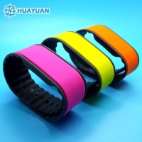 Colorful silicon rubber bracelet NTAG 213 NTAG 216 RFID NFC wristband