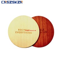 Passive RFID ISO14443A/ISO15693 Card Wooden Disc Tags