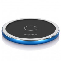 Ce FCC RoHS Certified 10W Fast Wireless Charging Qi Wireless Charger Pad for iPhone Quick Round Wire