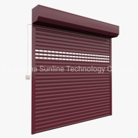 China Automatic Aluminum Rolling Shutter Industrial Commercial Security Roller Shutters Roll up Sect