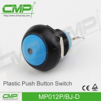 Small DOT Illuminated Push Button Switch (12mm  Plastic)