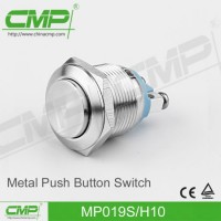 19mm Stainless Steel Push Button Switch with Screw Terminal