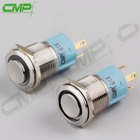 CMP Illuminated 16mm Stainless Steel Metal Push Button Switch