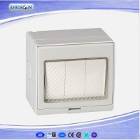 IP55 3 Gang 1 Way Waterproof Electric Wall Switch