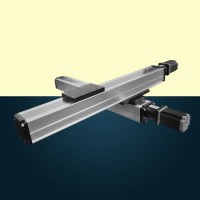 High Rigidity Ball Screw Motor Drive Wide Linear Positioning Table Motion Stage