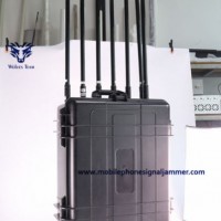 Portable Pelican Convoy Rcied Bomb VHF Walkie-Talkie Mobile Phone Jammer (up to 1km)