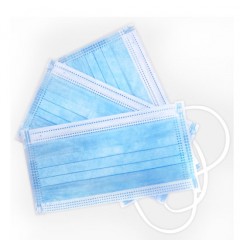 Disposable 3 Layers Protective Face Mask Non-Woven Fabric Blue Earloop图1