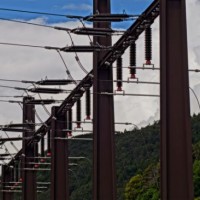 Megatro Railway Substation Electric Power Pole