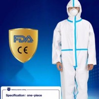 Ce FDA Wholesale Anti Virus Protective Full Body Suit Safety Disposable Medical Surgical PPE Isolati