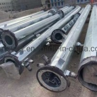 Galvanized Communication Monopole Steel Tower