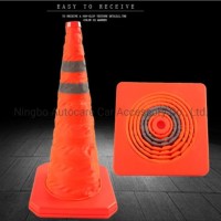 30/40/45/65/70 Cm High Quality Pop up Reflective Traffic Barrier Foldable Flexible Traffic Cone