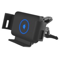 Auto Clamping Fast Qi Wireless Charger Car Mount for iPhone Samsung Huawei