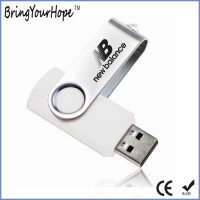 White Color Swivel USB with Customed Logo (XH-USB-001)