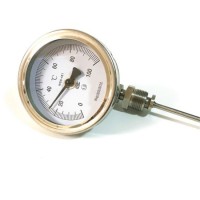 Ce Standard! Stainless Steel Industrial Integrated Bimetal Thermometer Temperature Sensor with Therm