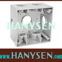 Two Gang Aluminum Waterproof Electrical Outlet Box