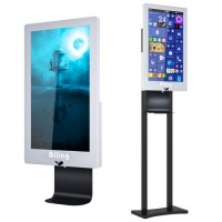 Stand LCD Advertising Display with Automatic Hand Sanitizer Dispenser