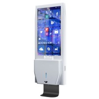 Wall Mounted Digital Signage Advrtising Screens with Auto Hand Sanitizer Dispenser