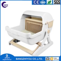 Large Semi-Automatic Cat Toilet Pet Toilet Semi-Closed Cat Litter Basin