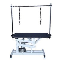 Stainless Steel Hydraulic Lift Pet Grooming Table Pet Operating Table Beauty Table Large with Gantry